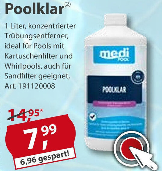 Poolklar 1 Liter Angebot bei Sonderpreis Baumarkt