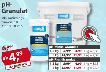 Sonderpreis Baumarkt pH Granulat Angebot