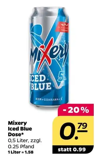 NETTO Mixery Iced Blue Dose 500 ml Angebot