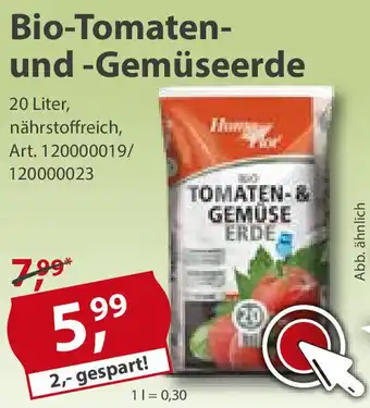 Sonderpreis Baumarkt Bio Tomaten und Gemüseerde 20 Liter Angebot