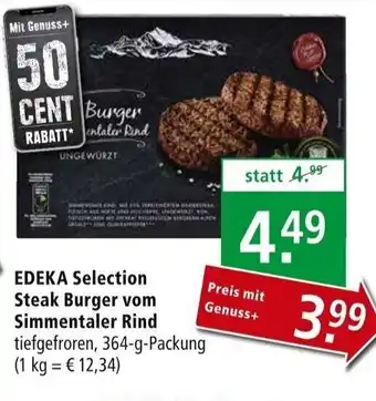 Marktkauf Edeka Selection Steak Burger vom Simmentaler Rind 364 g Angebot