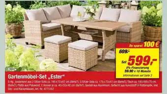 toom Baumarkt Gartenmöbel-set Ester Angebot