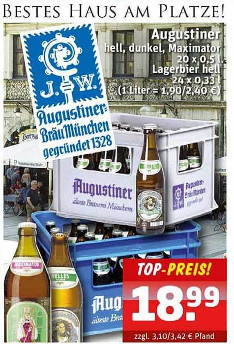 Augustiner Angebot bei Schluckspecht