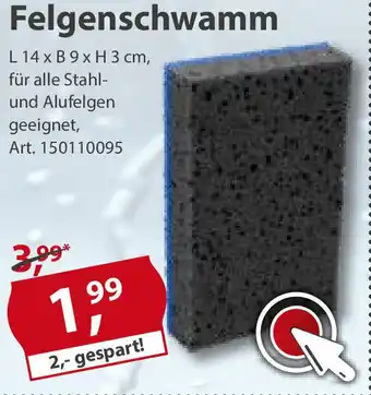 Sonderpreis Baumarkt Felgenschwamm Angebot