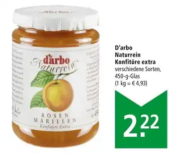 Marktkauf d'arbo Naturrein Konfitüre extra 450 g Angebot