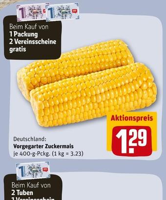 REWE Vorgegarter zuckermais Angebot
