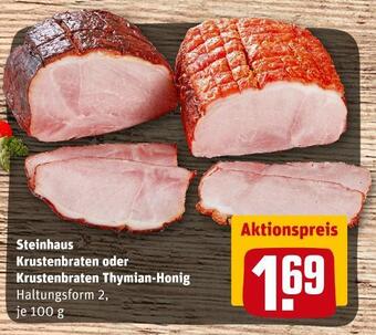 REWE Steinhaus krustenbraten oder krustenbraten thymian-honig Angebot