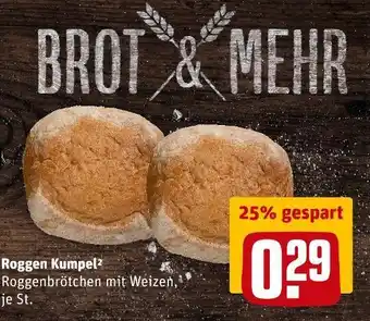 REWE Brot & mehr roggen kumpel Angebot