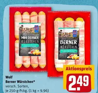 REWE Wolf berner würstchen Angebot