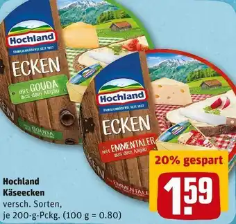 REWE Hochland käseecken Angebot