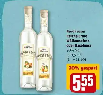 REWE Nordhäuser reiche ernte williamsbirne oder haselnuss Angebot