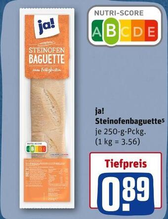 REWE Ja! steinofenbaguette Angebot