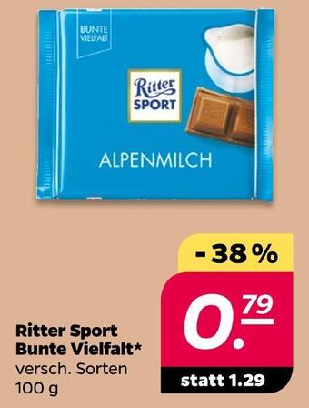 NETTO Ritter sport schokolade bunte vielfalt Angebot