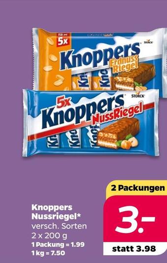 NETTO Knoppers nussriegel Angebot