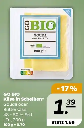 NETTO Go bio käse in scheiben Angebot