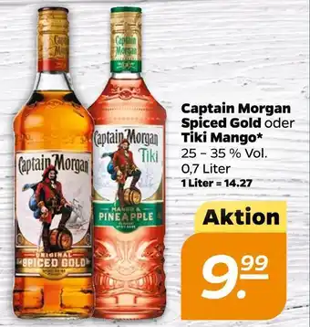 NETTO Captain morgan spiced gold oder tiki mango Angebot