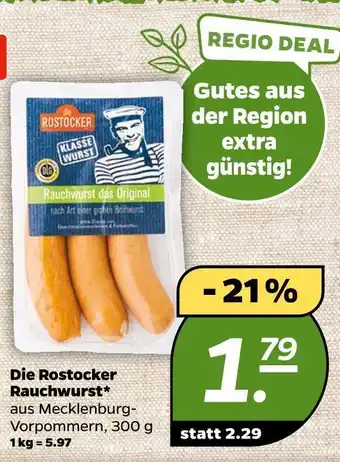 NETTO Die rostocker rauchwurst Angebot