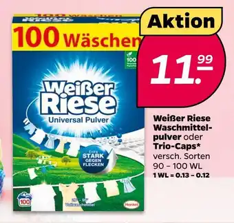 NETTO Weißer riese waschmittelpulver oder trio-caps Angebot