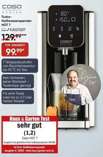 Galeria Caso Design Turbo Heißwasserspender Hot 7 Angebot