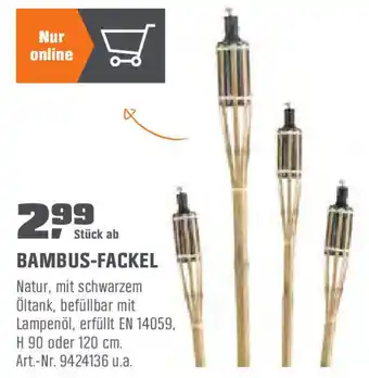 OBI Bambus Fackel Angebot