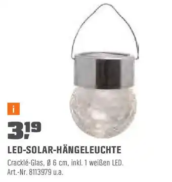 OBI LED Solar Hängeleuchte Angebot