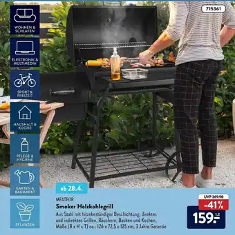 Aldi Süd Meateor Smoker Holzkohlegrill Angebot