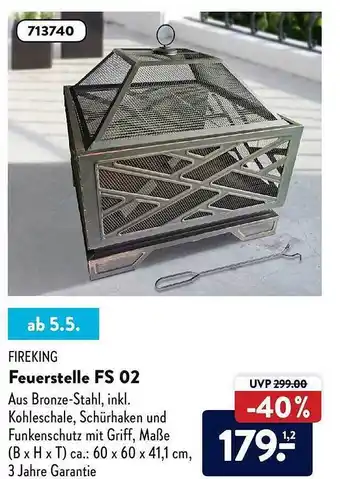 Aldi Süd Fireking Feuerstelle Fs02 Angebot