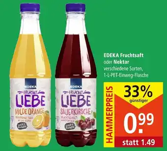 Marktkauf Edeka Fruchtsaft oder Nektar 1 L Angebot