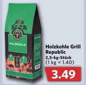 Combi Holzhkohle Grill Republic Angebot