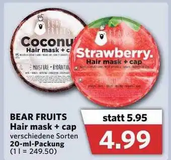 Combi Bear Fruits Hair Mask+cap Angebot