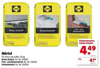 Hagebau Mörtel Angebot
