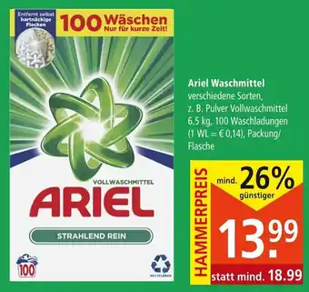 Marktkauf Ariel Waschmittel 6,5 kg Angebot