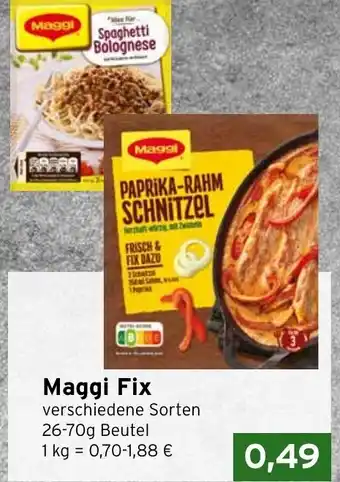 CAP Markt Maggi Fix 26-70g Beutel Angebot