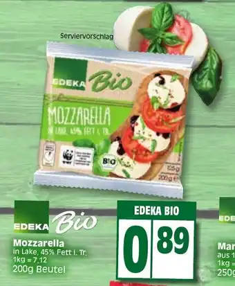 Edeka EDEKA Bio Mozzarella 200g Angebot