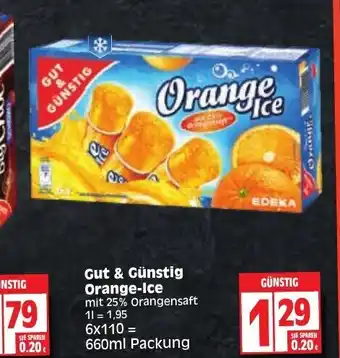 Edeka Gut & Gunstig Orange-Ice 6*110 ml Angebot