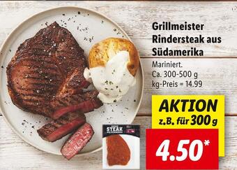 Lidl Grillmeister rindersteak Angebot