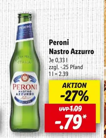 Lidl Peroni nastro azzurro Angebot