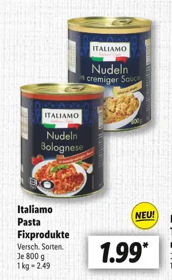 Lidl Italiamo pasta fixprodukte Angebot