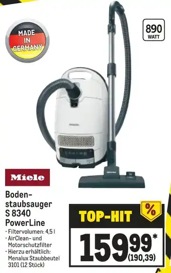 METRO Miele Bodenstaubsauger S 8340 PowerLine Angebot