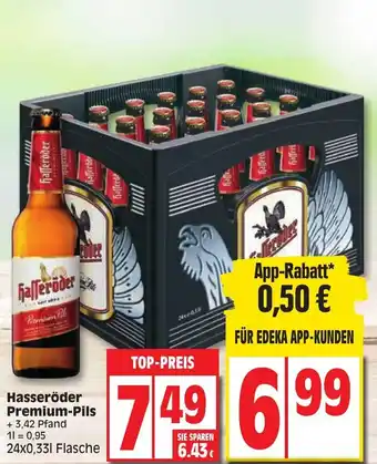 Edeka Hasseroder Premium-Pils 24*330 ml Angebot