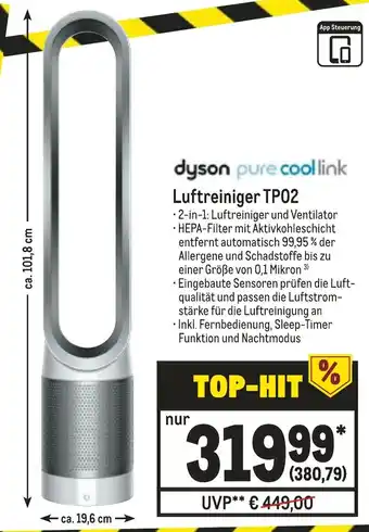 METRO Dyson Pure Cool Link Luftreiniger TP02 Angebot