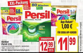 Edeka Henkel Persil XXL 60/80WA Angebot