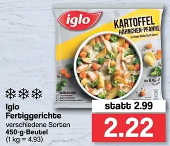 Famila Nord West Iglo Fertiggerichte 450g Beutel Angebot