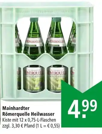 Marktkauf Mainhardter Römmerquelle Heilwasser 12 x 0,75 L Angebot