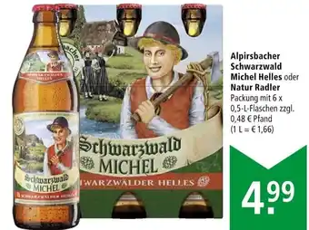 Marktkauf Alpirsbacher Schwarzwald Michel Helles oder Natur Radler Angebot