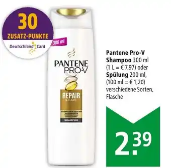 Marktkauf Pantene Pro-V Shampoo 300 ml oder Spülung 200 ml Angebot