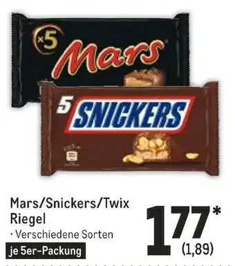 METRO Mars/snickers/twix schokoriegel Angebot