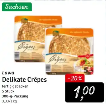 KONSUM Lawa Delikate Crêpes 300 g Packung Angebot