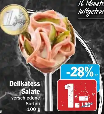 Hit Delikatess Salate 100 g Angebot