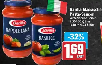 Hit Barilla klassische Pasta-Saucen 200-400g Glas Angebot